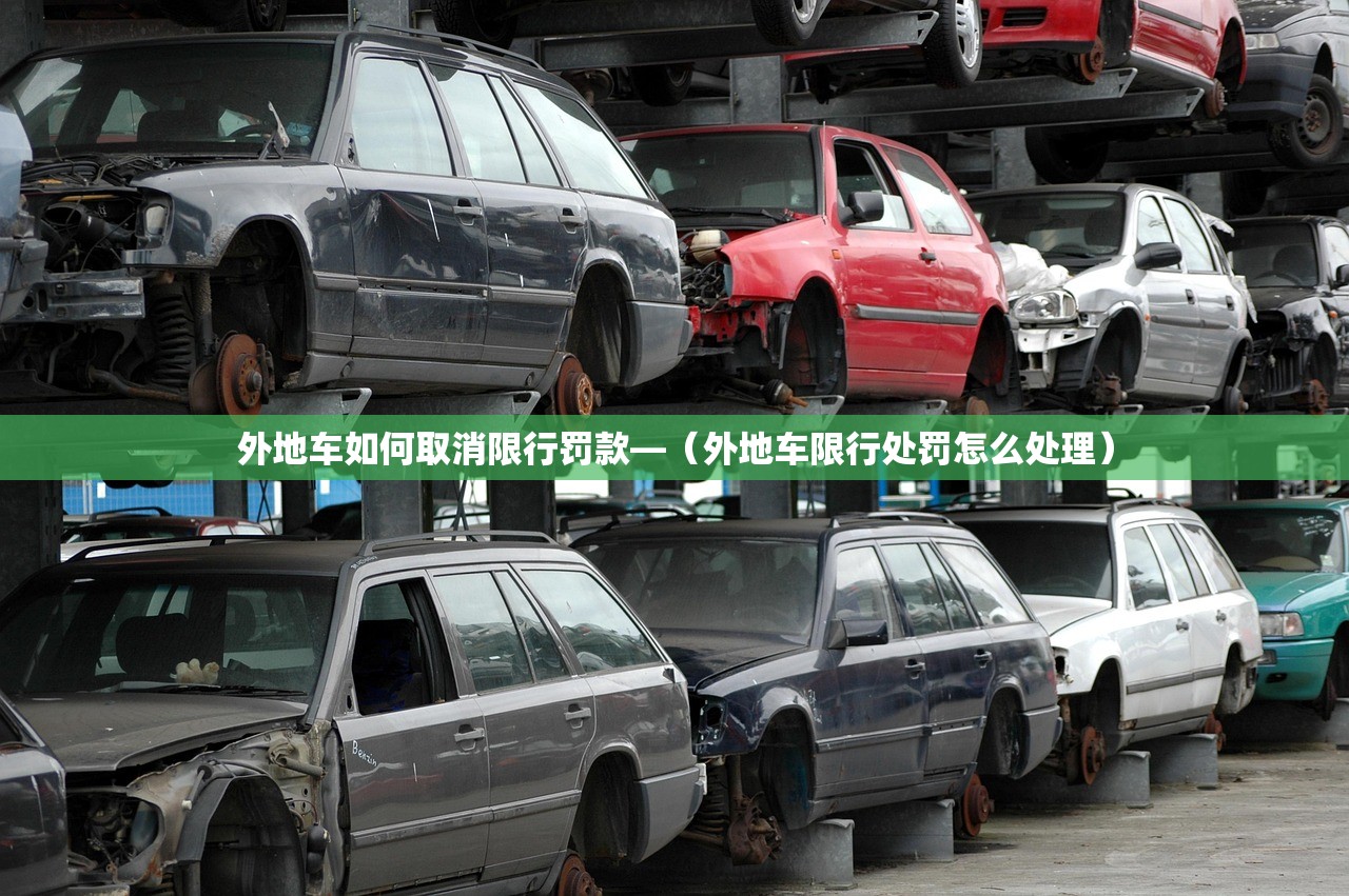 外地车如何取消限行罚款—(外地车限行处罚怎么处理) 外地车如何取消限行罚款—(外地车限行处罚怎么处理)