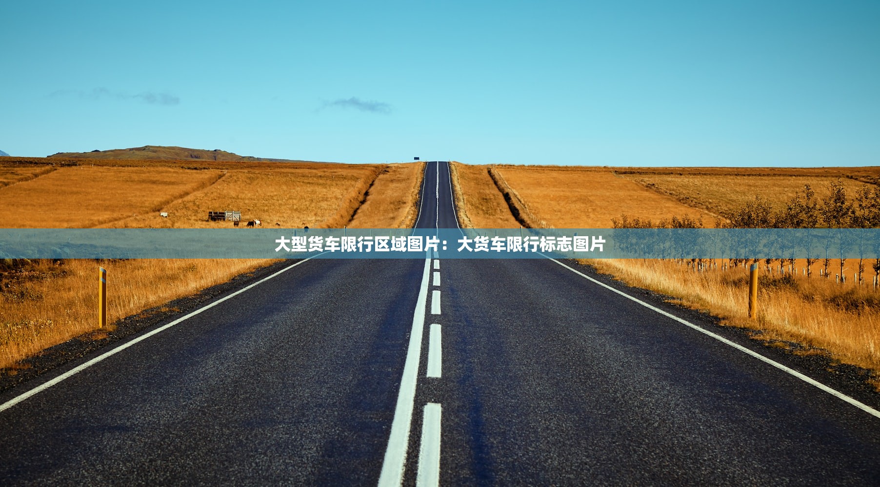 大型货车限行区域图片：大货车限行标志图片