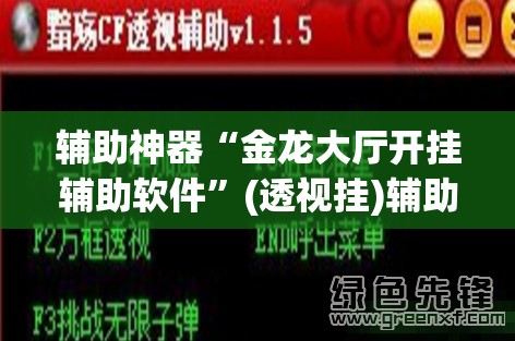 辅助神器“金龙大厅开挂辅助软件	”(透视挂)辅助透视教程