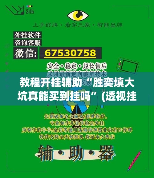 教程开挂辅助“胜奕填大坑真能买到挂吗	”(透视挂)辅助透视教程