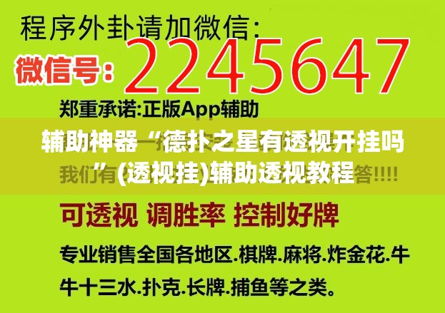 辅助神器“德扑之星有透视开挂吗	”(透视挂)辅助透视教程
