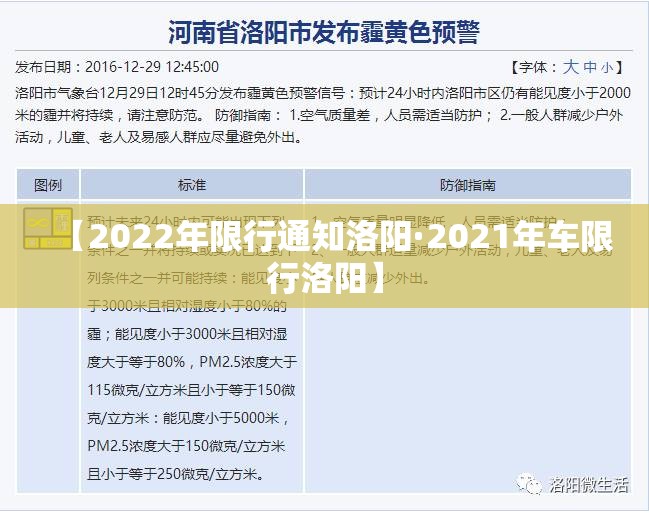【2022年限行通知洛阳·2021年车限行洛阳】 【2022年限行通知洛阳·2021年车限行洛阳】