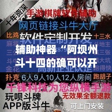 辅助神器“阿坝州斗十四的确可以开挂”(透视挂)辅助透视教程
