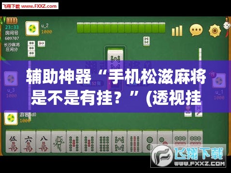 辅助神器“决胜麻将小程序开挂	”(透视挂)辅助透视教程