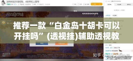 推荐一款“白金岛十胡卡可以开挂吗	”(透视挂)辅助透视教程