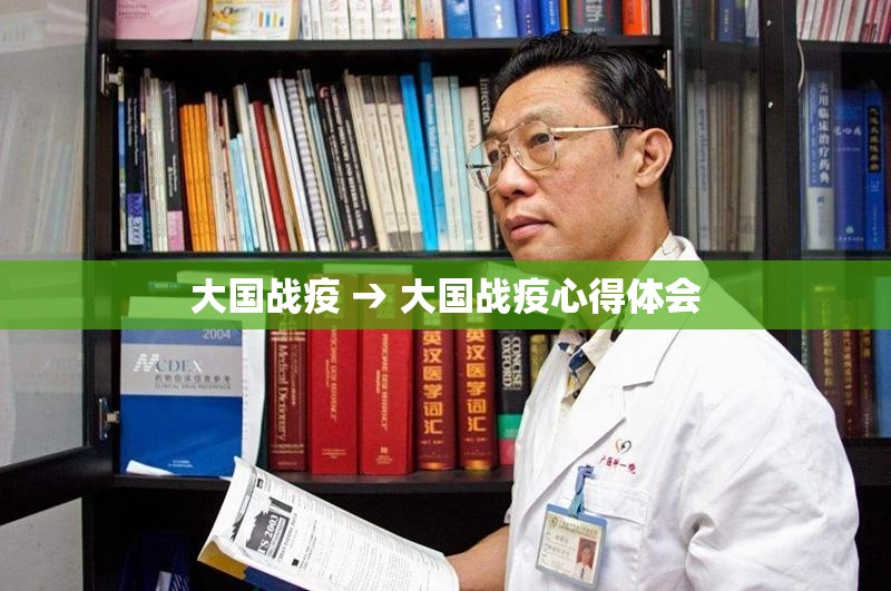 大国战疫 → 大国战疫心得体会