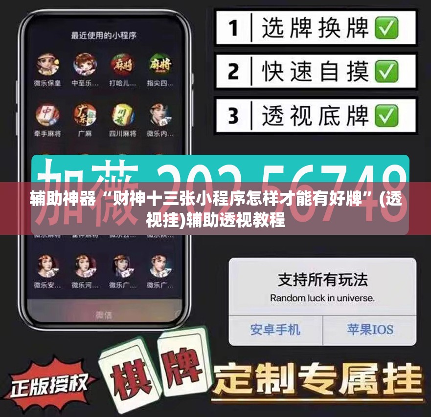 辅助神器“财神十三张小程序怎样才能有好牌	”(透视挂)辅助透视教程