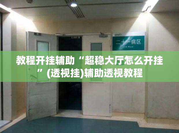 教程开挂辅助“超稳大厅怎么开挂”(透视挂)辅助透视教程