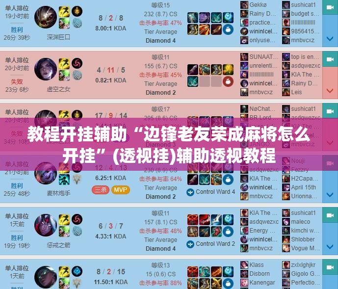 教程开挂辅助“边锋老友荣成麻将怎么开挂”(透视挂)辅助透视教程