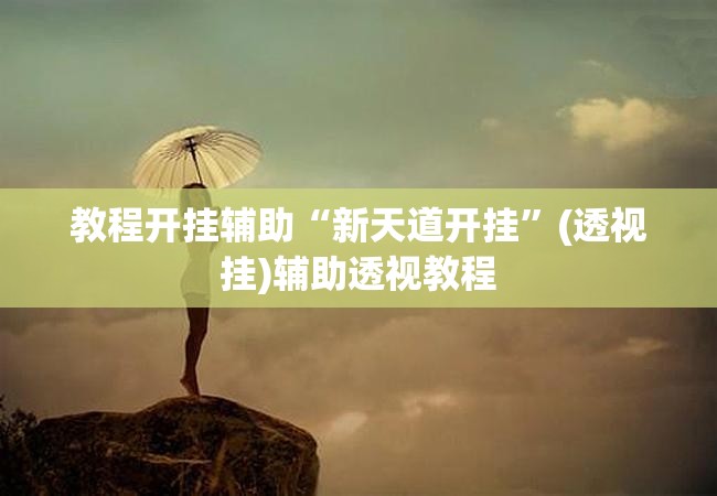 教程开挂辅助“新天道开挂”(透视挂)辅助透视教程
