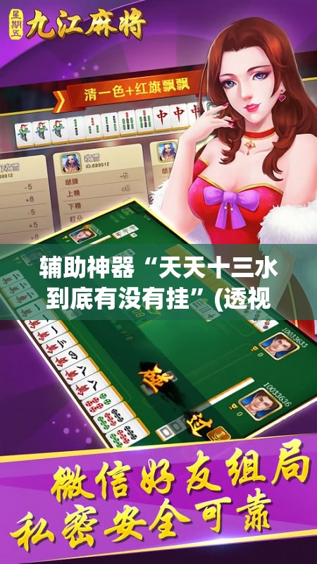 辅助神器“天天十三水到底有没有挂”(透视挂)辅助透视教程