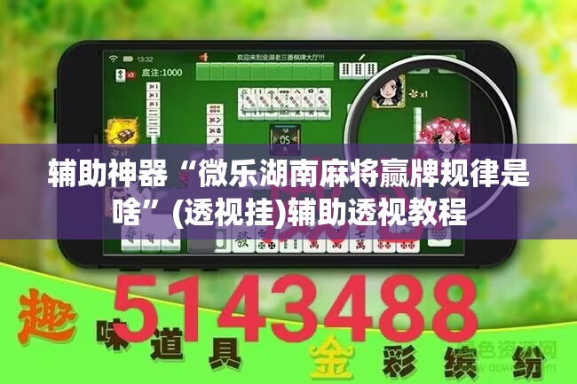 辅助神器“微乐湖南麻将赢牌规律是啥”(透视挂)辅助透视教程