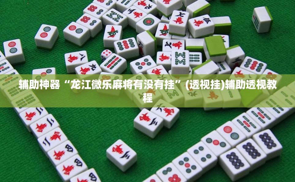 辅助神器“龙江微乐麻将有没有挂	”(透视挂)辅助透视教程