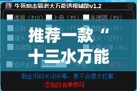 推荐一款“十三水万能辅助器使用方法”(透视挂)辅助透视教程