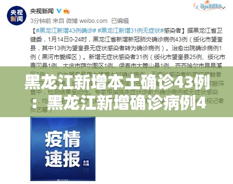 黑龙江新增本土确诊43例:黑龙江新增确诊病例43例 黑龙江新增本土确诊43例:黑龙江新增确诊病例43例