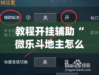 教程开挂辅助“微乐斗地主怎么开免费的挂	”(透视挂)辅助透视教程