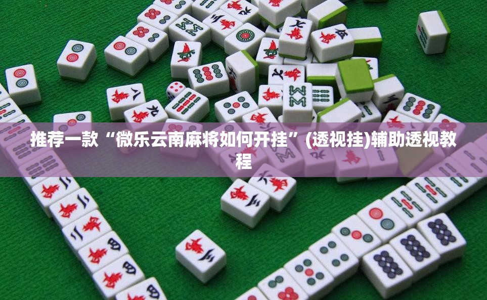 推荐一款“微乐云南麻将如何开挂”(透视挂)辅助透视教程