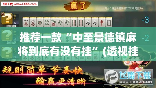 推荐一款“中至景德镇麻将到底有没有挂”(透视挂)辅助透视教程