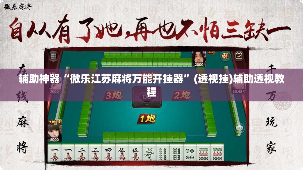 辅助神器“微乐江苏麻将万能开挂器	”(透视挂)辅助透视教程