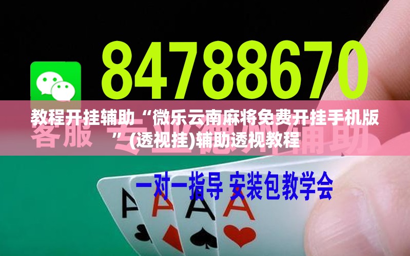 教程开挂辅助“微乐云南麻将免费开挂手机版	”(透视挂)辅助透视教程