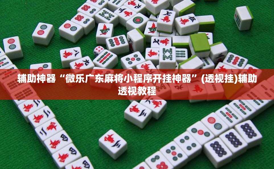 辅助神器“微乐广东麻将小程序开挂神器	”(透视挂)辅助透视教程