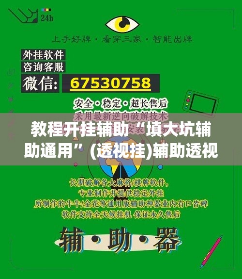 教程开挂辅助“填大坑辅助通用	”(透视挂)辅助透视教程