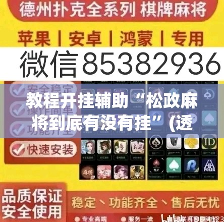 教程开挂辅助“松政麻将到底有没有挂	”(透视挂)辅助透视教程