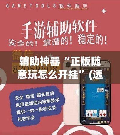 辅助神器“正版随意玩怎么开挂	”(透视挂)辅助透视教程