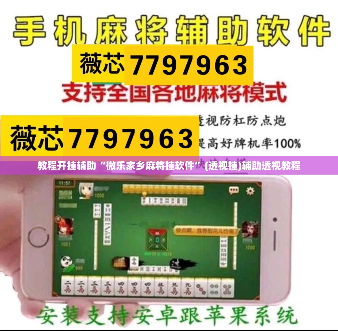 教程开挂辅助“微乐家乡麻将挂软件”(透视挂)辅助透视教程