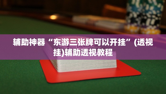 辅助神器“东游三张牌可以开挂”(透视挂)辅助透视教程