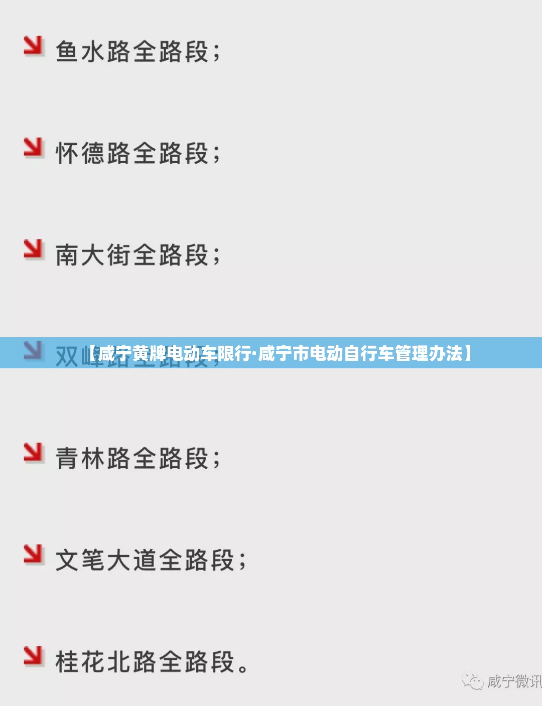 【咸宁黄牌电动车限行·咸宁市电动自行车管理办法】