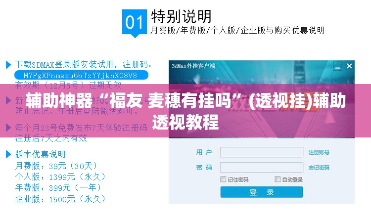 辅助神器“福友 麦穗有挂吗”(透视挂)辅助透视教程