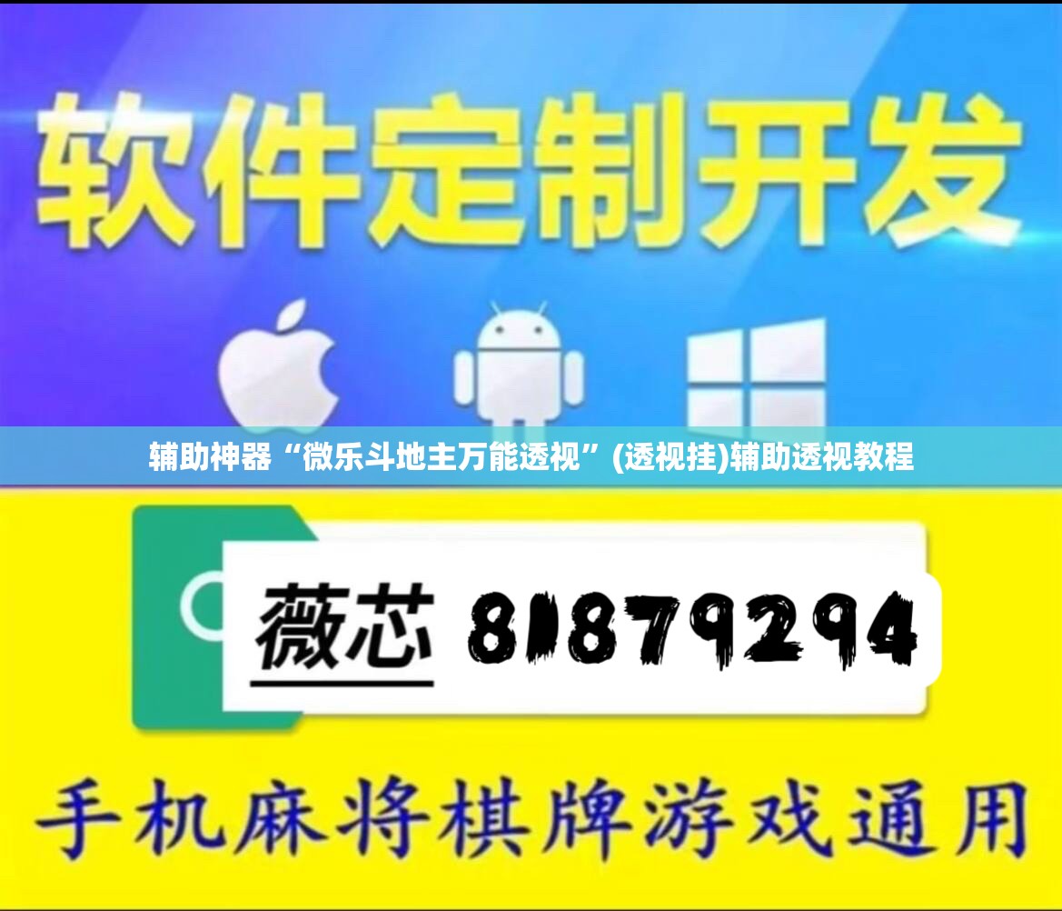 辅助神器“微乐斗地主万能透视”(透视挂)辅助透视教程