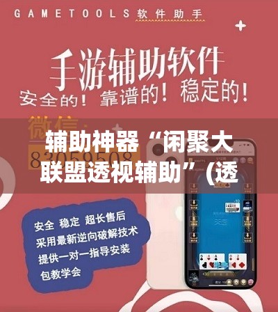 辅助神器“闲聚大联盟透视辅助”(透视挂)辅助透视教程
