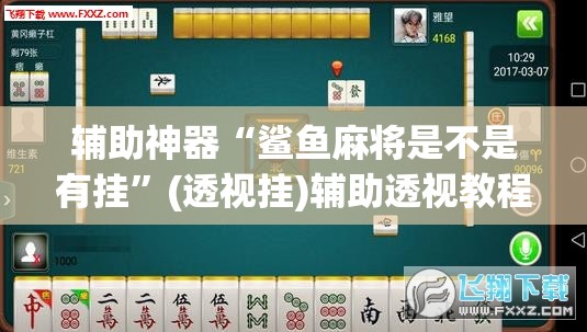 辅助神器“鲨鱼麻将是不是有挂	”(透视挂)辅助透视教程