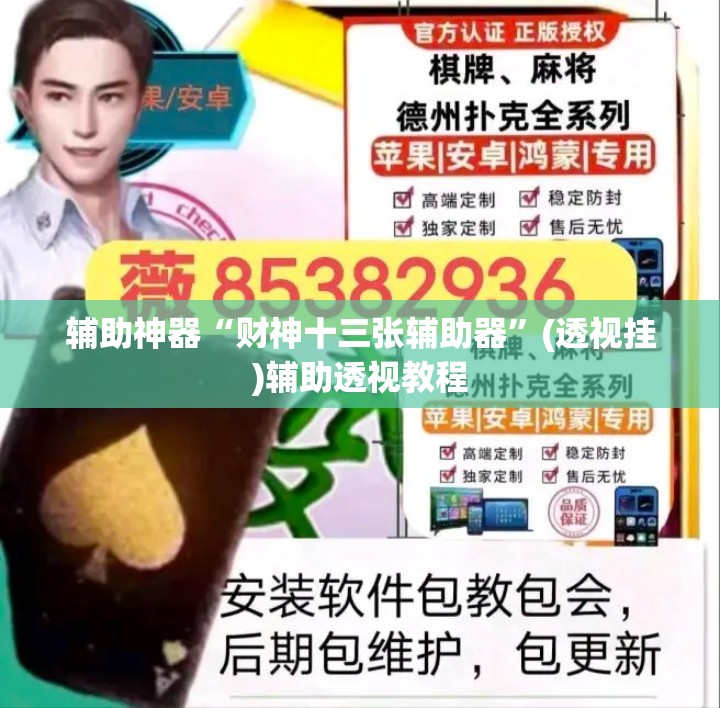 辅助神器“财神十三张辅助器”(透视挂)辅助透视教程