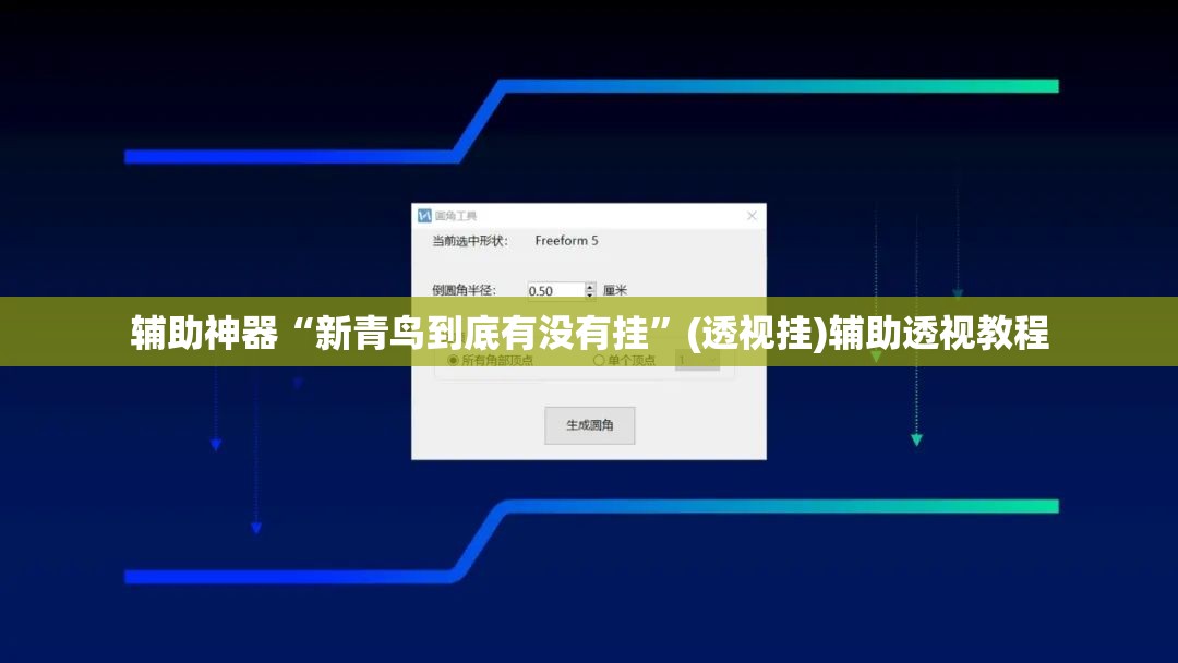 辅助神器“新青鸟到底有没有挂”(透视挂)辅助透视教程