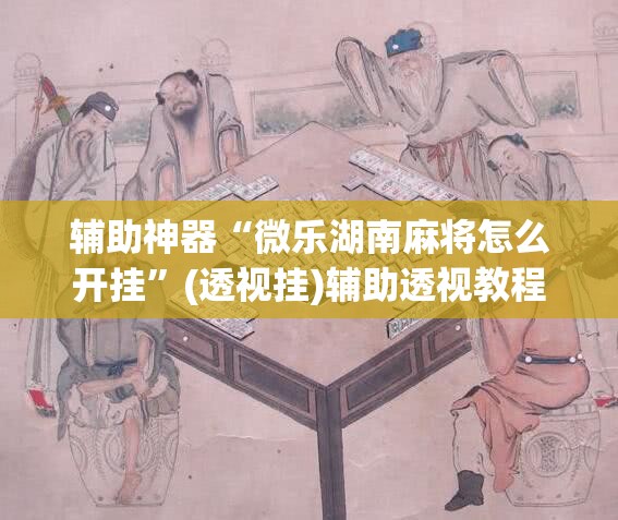 辅助神器“微乐湖南麻将怎么开挂	”(透视挂)辅助透视教程