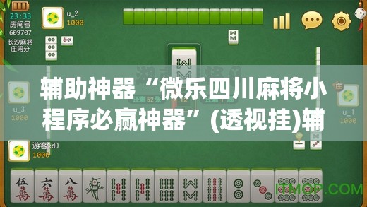 辅助神器“微乐四川麻将小程序必赢神器”(透视挂)辅助透视教程