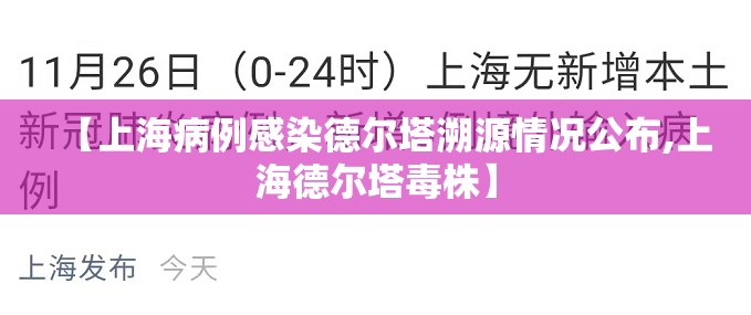 【上海病例感染德尔塔溯源情况公布,上海德尔塔毒株】 【上海病例感染德尔塔溯源情况公布,上海德尔塔毒株】