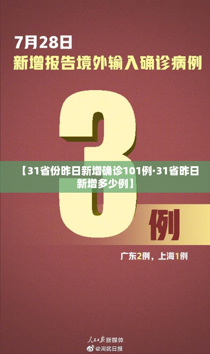 【31省份昨日新增确诊101例·31省昨日新增多少例】