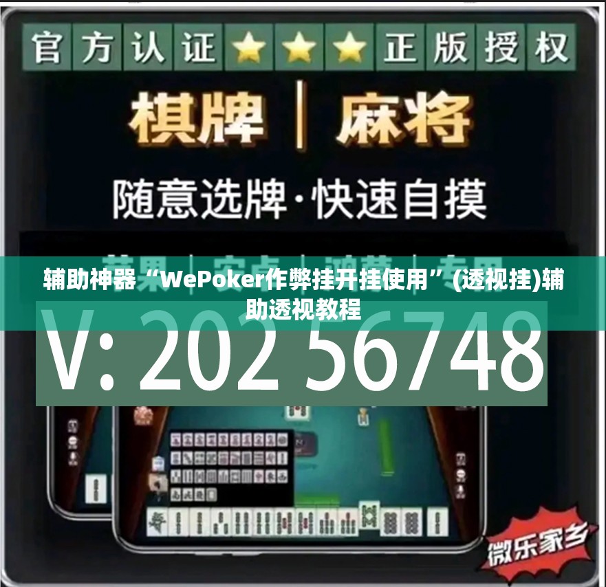 辅助神器“WePoker作弊挂开挂使用	”(透视挂)辅助透视教程