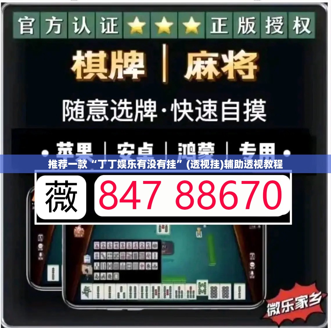 推荐一款“丁丁娱乐有没有挂	”(透视挂)辅助透视教程