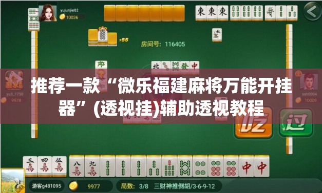 推荐一款“微乐福建麻将万能开挂器”(透视挂)辅助透视教程