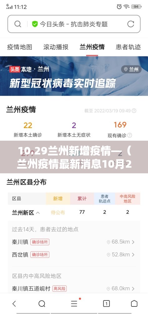 10.29兰州新增疫情—（兰州疫情最新消息10月29日）