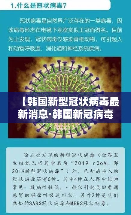 【韩国新型冠状病毒最新消息·韩国新冠病毒最新疫情】