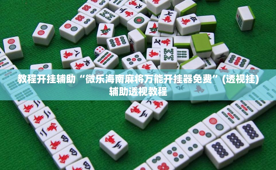 教程开挂辅助“微乐海南麻将万能开挂器免费	”(透视挂)辅助透视教程