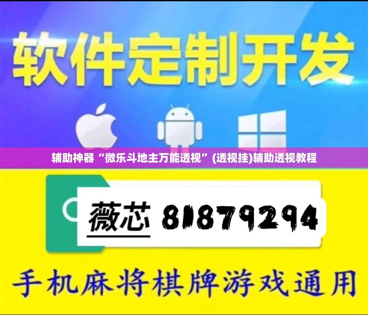 辅助神器“微乐斗地主万能透视”(透视挂)辅助透视教程