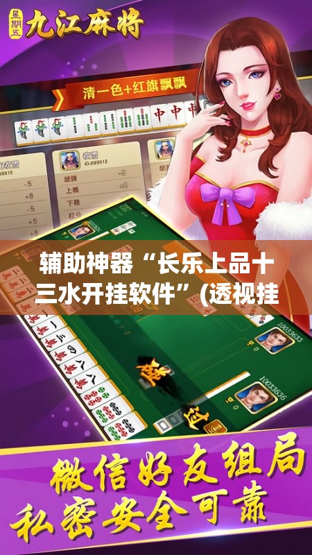 辅助神器“长乐上品十三水开挂软件	”(透视挂)辅助透视教程