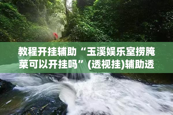 教程开挂辅助“玉溪娱乐室捞腌菜可以开挂吗	”(透视挂)辅助透视教程